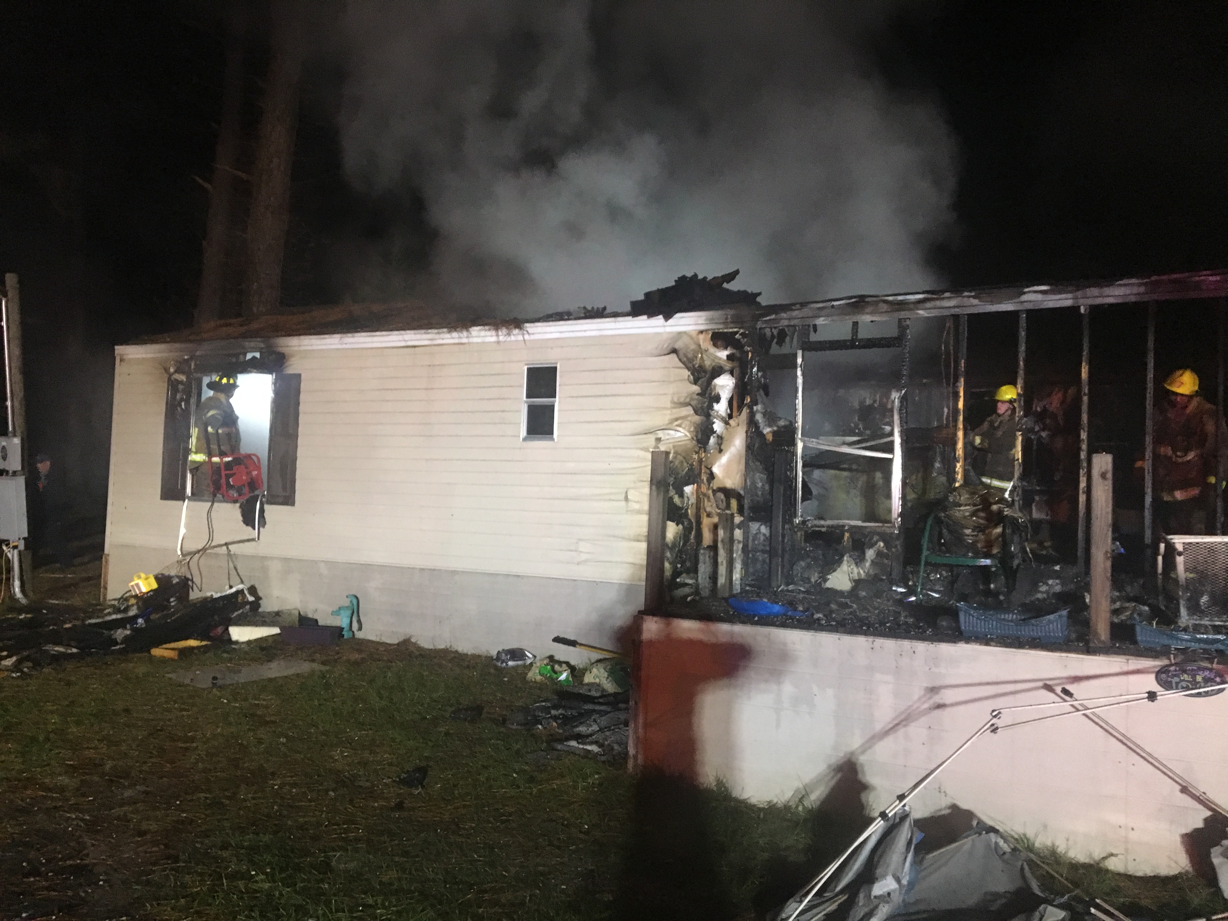 Residents Escape Burning Home Overnight in New Waverly
