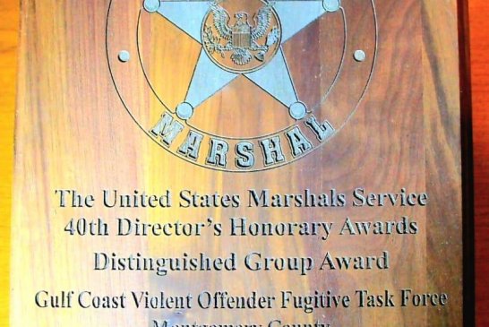 MCTXSheriff SWAT Team Recognized for Actions as Part of the Gulf Coast Violent Offender Fugitive Task Force