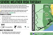 NWS Houston/Galveston | Severe Thunderstorms Outlook for Tuesday plus Hazardous Marine Conditions Update 1