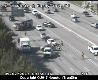 MAJOR ACCIDENT I-45 NORTHBOUND AT HARDY
