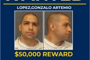 SEARCH CONTINUES FOR ESCAPED INMATE-REWARD NOW $50,000