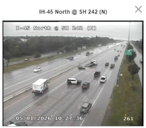ANOTHER CRASH SAME SPOT I-45